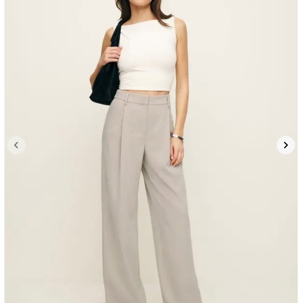 Reformation Alfred Pant Limestone Size 2  NWT